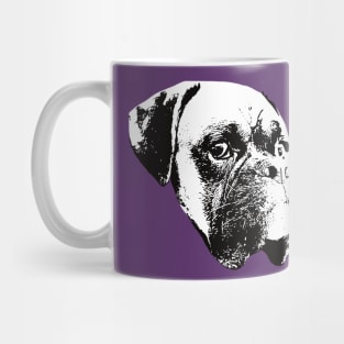 Boxer Dog Face Design - A Boxer Christmas Gift Mug